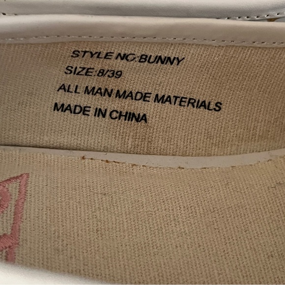 Bunny Lavish Shoes Smoking Flats Rabbits size 8 / 39 - Picture 6 of 14